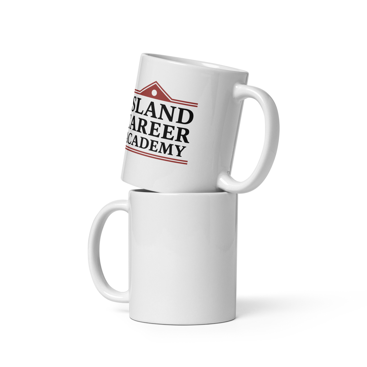 White glossy mug