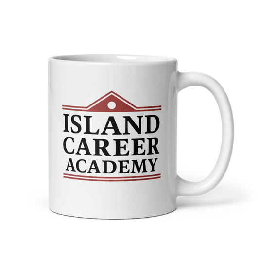 White glossy mug